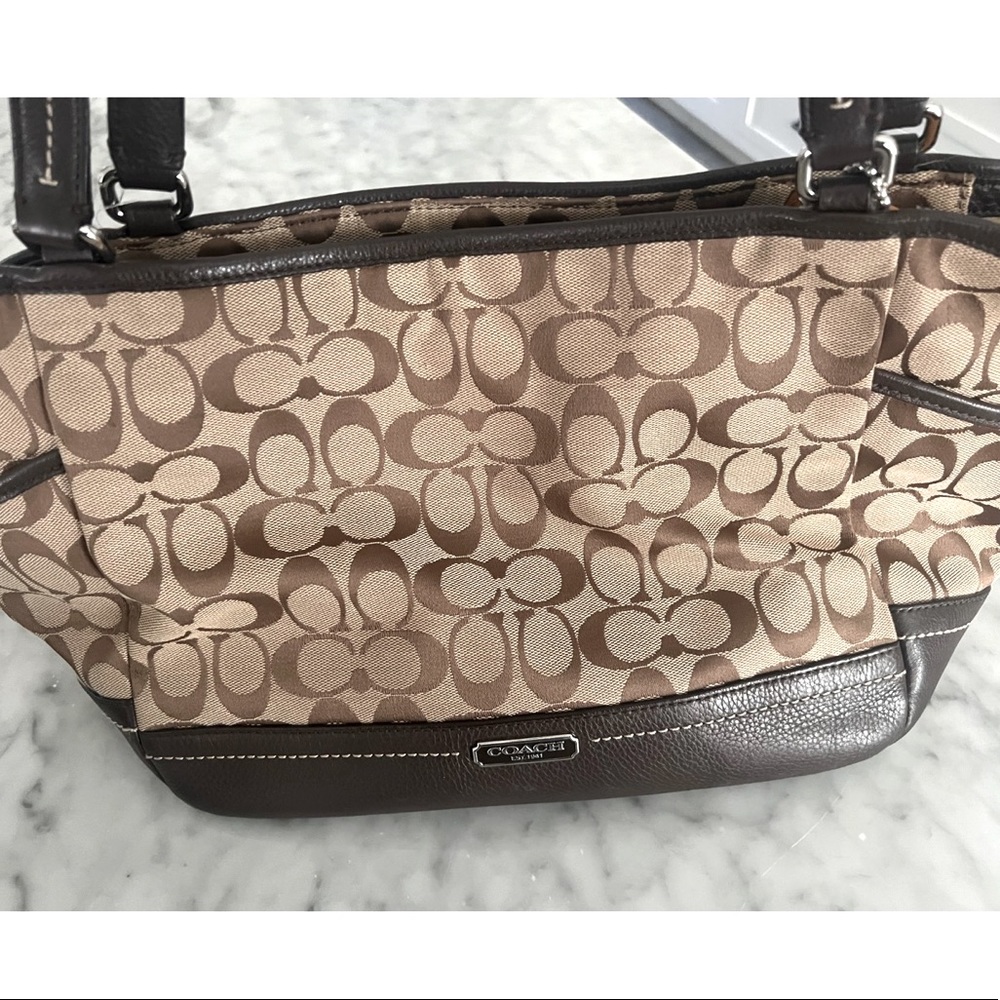 Brown Coach Logo Bag